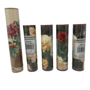 Lot-5 Vtg New Y2K Seabrook Designs Wallpaper Borders Rose Bushes JB918B Canada